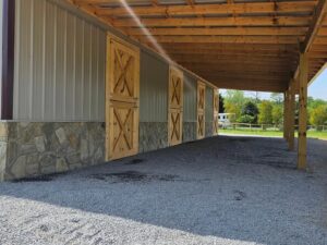 Exterior Custom Horse Barn Stalls Asheboro NC