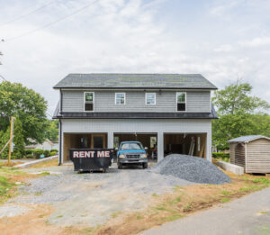 Custom Lake Garage Apartment Garage View New London NC