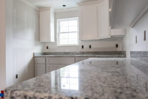 Custom Lake Garage Apartment Kitchen Detail New London NC