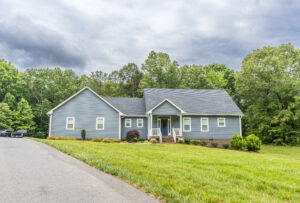 Custom Blue Craftsman Ranch Front View Asheboro NC