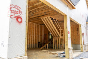 Interior Garage Framing Saunders Construction