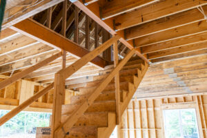 Interior Garage Stair Framing Saunders Construction Ramseur NC