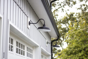 Custom Lake Garage Light Detail New London NC