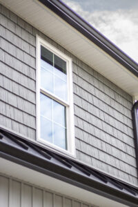 Custom Lake Garage Apartment Siding and Window Detail New London NC