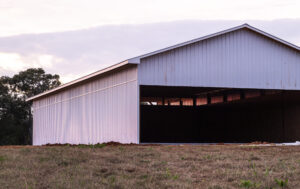 Custom Pole White Siding Sophia NC