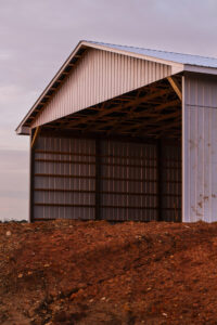 Custom Pole Barn Rear Detail Sophia NC