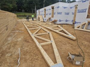 Unloading Trusses Asheboro NC